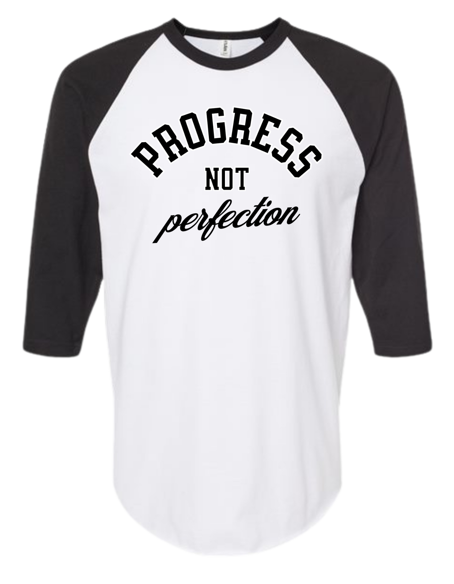 Progress not Perfection Raglan